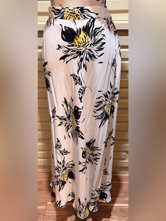 Escada Dresses & Skirts - Vintage Escada Silk Floral Maxi Skirt Cream Black Yellow NWT